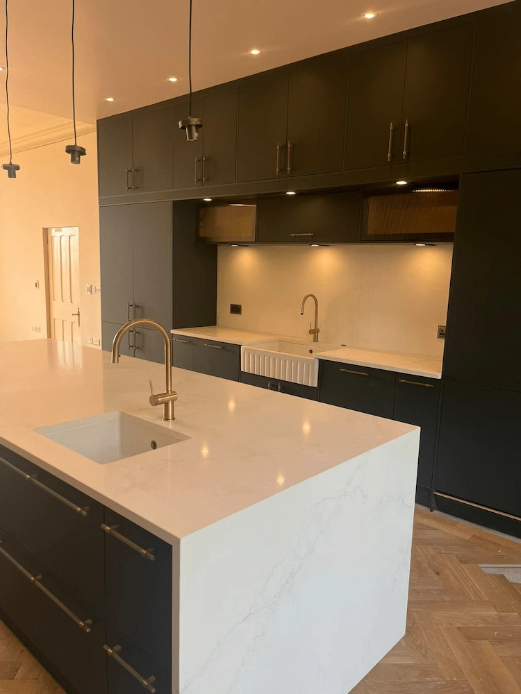 Modern kitchen renovation in Newark-on-Trent by Sumskas Building